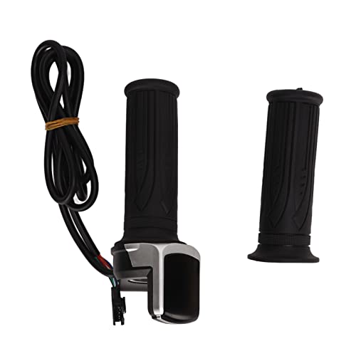 E スクーター スロットル グリップ 快適な防水調整可能な電動自転車速度制御スロットル グリップ LCD ディスプレイ付き