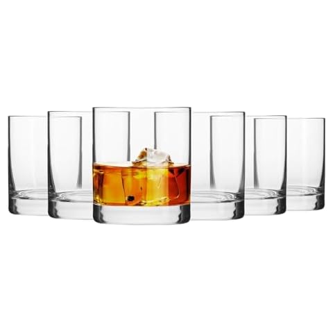 Krosno Whisky Sour Tumbler Glasses Old Fashioned Bourbon Cognac Brandy | Set of 6 | 10.1 oz | Blended Collection | Perfect for cocktails, drinks, water, juice, scotch, irish liquor, whisky Cover
