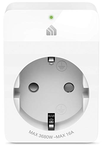 TP-Link Kasa Smart WLAN Steckdose KP105(Kompatibel mit Amazon Alexa, Google Assistant,SmartThings, Überspannungsschutz, Kindersicherungsteckdose, Smart Home, kein Hub erforderlich, Kasa App,16A)