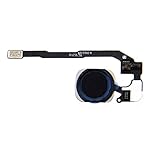  Botón de Inicio antihuellas Lector de Sensor de Repuesto para Apple iPhone 5S, Color Negro