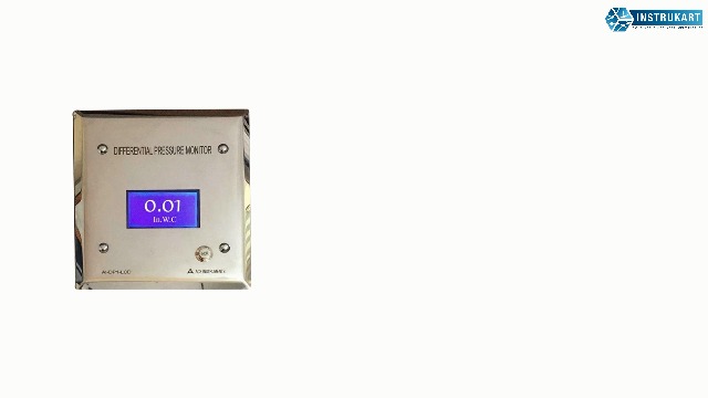 Image of Digital Differential Pressure Indicator (Range:-180 to 180 Pascals) for Isolation Rooms, Pharmaceutical Clean Rooms Along with Calibration Certificate Model: ACE AI-DP1-LCD