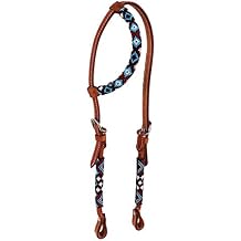 Pro Rider Horse Show Bridle Western Leather Headstall One Ear 79110HA