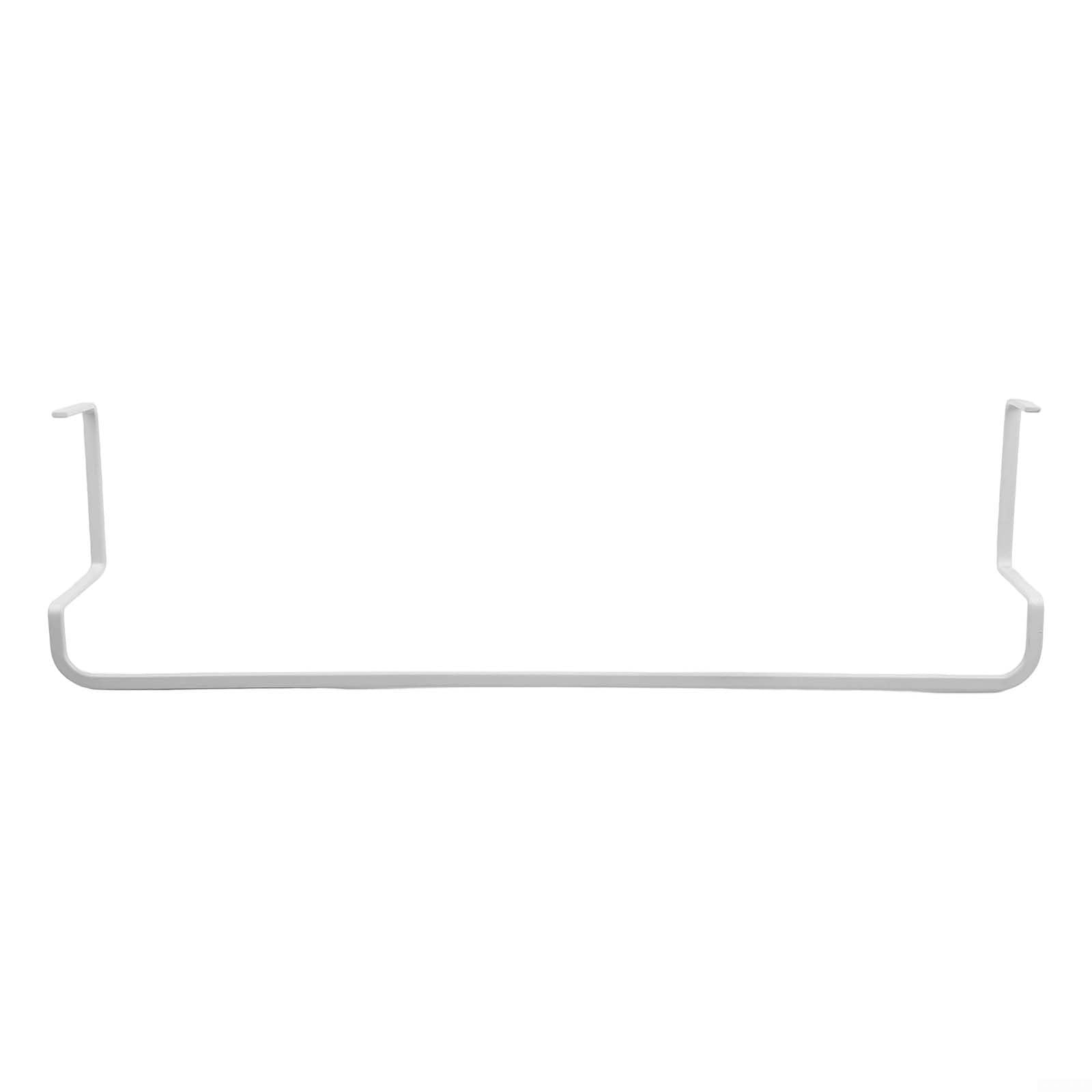 Handtuchhalter aus Metall für Heizkörper zum Aufhängen und Trocknen von Handtüchern, entworfen, um für Heizkörper ohne Bohren zu passen, unterstützt schwere Handtücher und Kleidung sicher (weiß-groß)