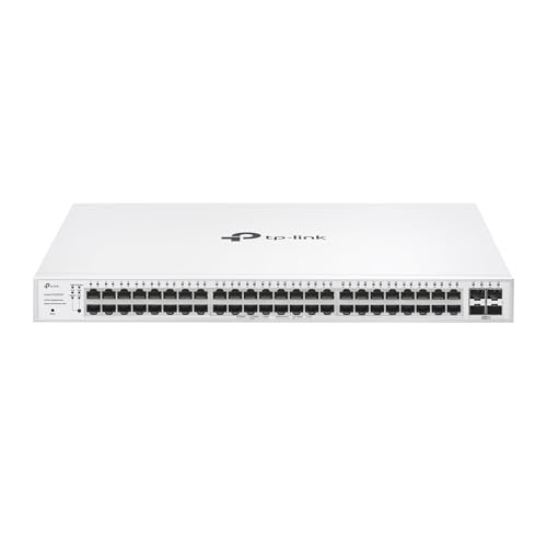 TP-Link Festa FS352GP - 52-Port Gigabit PoE plus Switch, 48 PoE Ports, 384W, Cloud Management, QoS, Security, optimal for High-Demand Enterprise Netwo