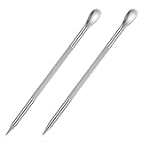 2 PCS Stainless Steel Coffee Latte Art Pen, Coffee Fancy Stitch Barista Tool Spice Pen Cappuccino Espresso Machine Accessory for Coffees Bar Barista Make Creative Coffees Designs Decors