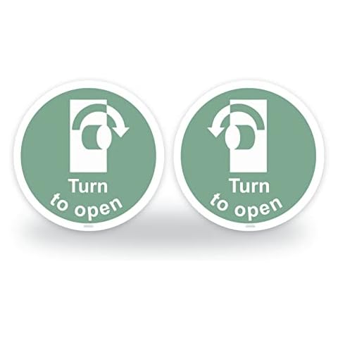95mm Waterproof Turn to Open Door Stickers Cover