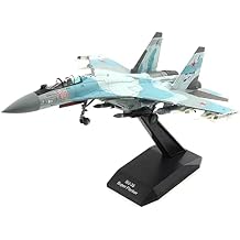 TECKEEN 1/100 Metal Russian SU-35 Flanker Fighter Attack Plane Metal Fighter Military Model Fairchild Republic Diecast Plane Model