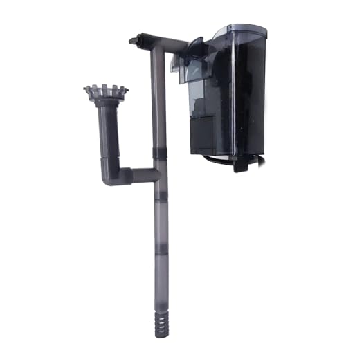 Image of Venus Aqua VS-SP03S Hang-On Canister Filter Hang On Back Aquarium Filter with Surface Skimmer, 300 LPH 3W Quiet Power Filter for 10-20L Fish Tanks, Freshwater & Saltwater Nano Aquariums