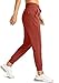 G Gradual Women's Joggers Pants with Zipper Pockets High Waisted Athletic Tapered Sweatpants for Women Workout Lounge (Savannah Red, Medium)
