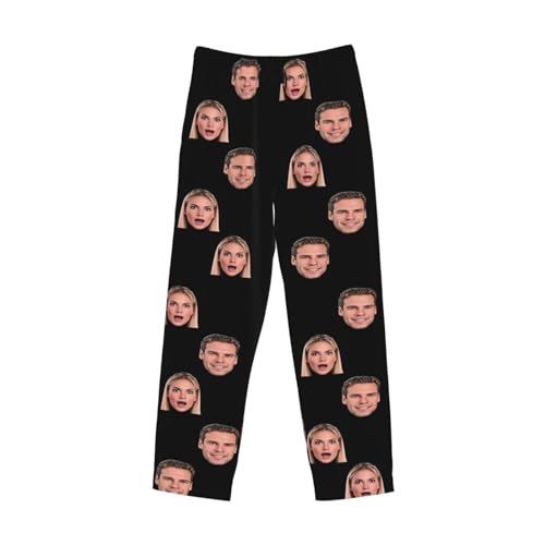 Personalized Men's Pajama Pants Custom Mens Pajama Bottoms Personalized Pajama Pants for Men with Photo Face Text4