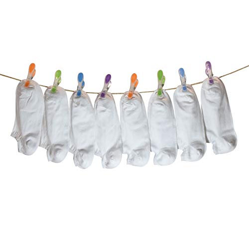 PETTI Artigiani Italiani Unisex Clzu-fantasmino-bianco-42 9 Paar Baumwollsocken für Herren und Damen, Bianchi, 39-42 (8er Pack) Cover