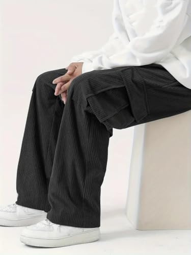 Image of GRECIILOOKS Cargo Joggers for Men - Cotton Loose Fit Utility Pants with 4 Pockets | Durable Outdoor & Hiking Trousers (Available in Plus Size)