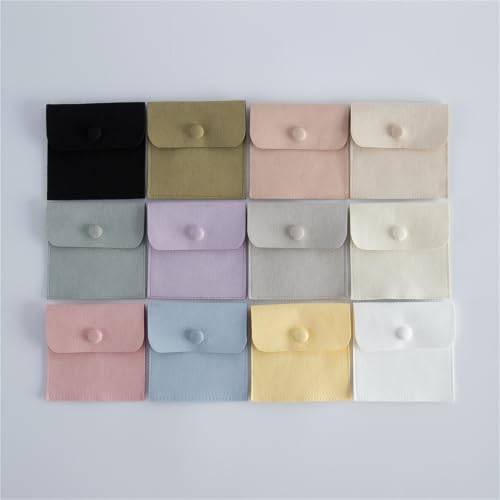 Evita nudos en tu collar con estas bolsas embalaje joyería terciopelo pequeñas 3