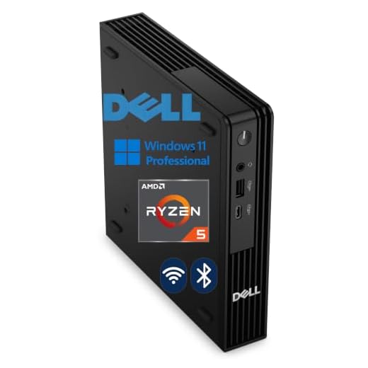 Dell Pro Micro Mini Desktop Computer PC with AMD Ryzen 5 150 (8GB DDR5, 512GB SSD), Ultra Compact Design for Office Daily Work, Windows 11 Pro