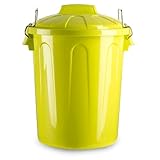 AC - Cubo de Basura con asa metálica 70 L - Cubo...