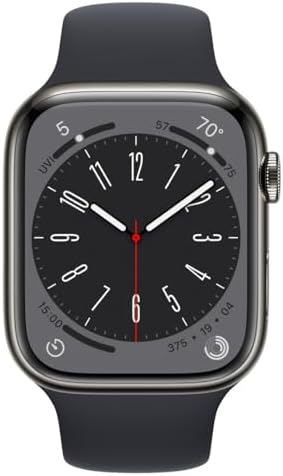 Apple Watch Series 8 (GPS + Cellular, 45mm) Graphite Stainless St...