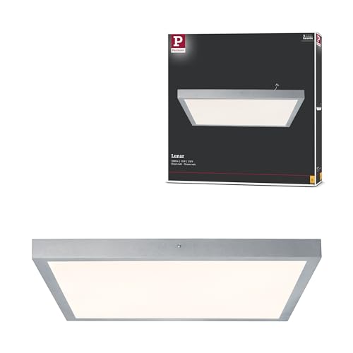 Paulmann 706.52 WallCeiling Lunar LED-Panel 600x600mm 27,4W 230V Chrom matt Alu 70652 Deckenaufbauleuchte Deckenleuchte Deckenlampe