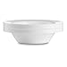 50 Disposable White Plastic Dessert Bowls | SMALL 6 oz. Premium Heavy Duty Dinnerware with Real China Design | Safe & Reusable (50-Pack) by Bloomingoods