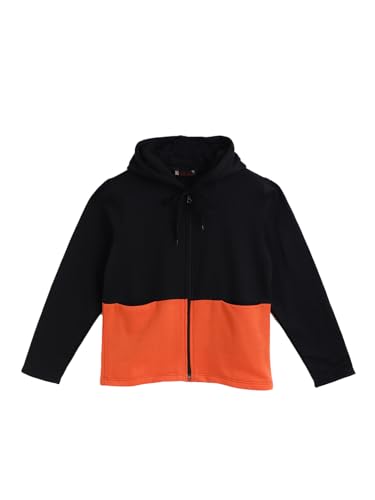 Image of Alano Unisex Kids Black & Orange Wool Blend Jackets