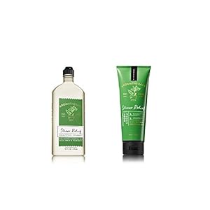 Bath Body Works ~ Aromatherapy ~ Stress Relief – Eucalyptus & Spearmint ~ Bundle ~ Body Wash & Foam Bath 10oz. & Body Cream 8 oz