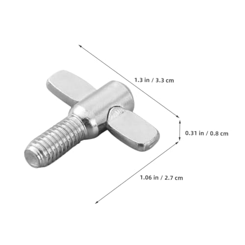 10 piezas de Tornillos superiores de platillos para batería, accesorios de instalación fáciles, construcción resistente para rendimiento fiable miniatura 4