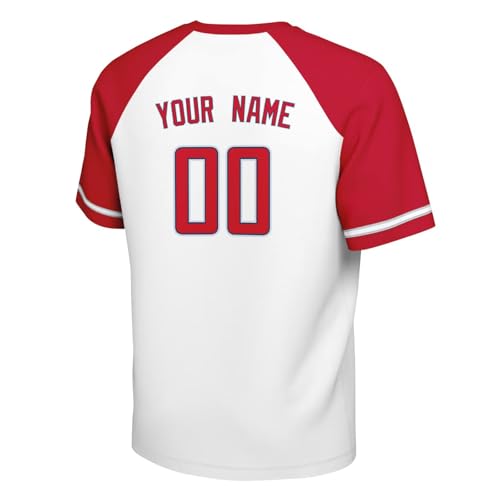 Image of ANTKING T-Shirt Custom Name Number Crewneck Short Sleeve for Men Youth Gifts