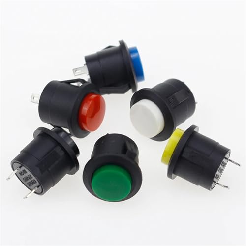 Interrupteur à bouton-poussoir de réinitialisation 16mm 250V CA lot de 6