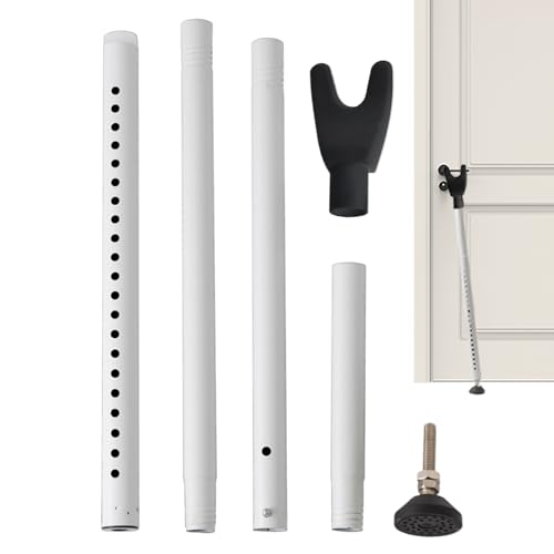 Barra de seguridad para puerta, resistente antirrobo, barra de hierro ajustable, protección resistente para el hogar y el apartamento, ideal para habitaciones de hotel, viajes, mayor seguridad, 41.34