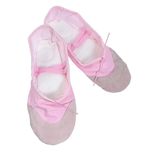 Sapatos de balé de lona HealLILY com sola completa para ioga, sola dividida, sapatilhas, sapatos de