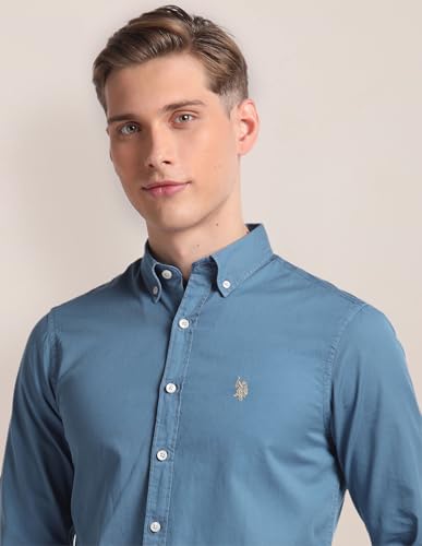 Image of U.S. Polo ASSN. Men's Cotton Regular Fit Shirt