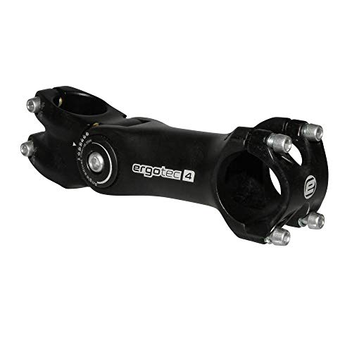 ergotec Unisex blæksprutte 2 Vorbau, Schwarz, Einheitsgröße EU