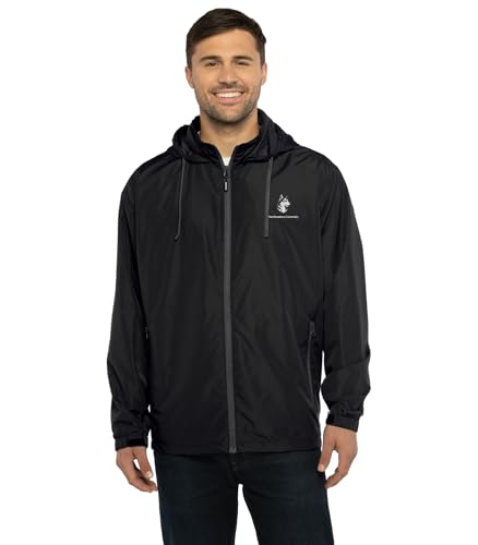 Vantage Apparel Packable Wind Jacket, Northeastern Huskies, L