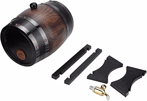 Hao Rizi-wijn maken vaten Houten vat Vintage Gestreepte Brandy Whisky Barrel Oak Wine Ton Container met kraan Wijnaccessoires - Image 8