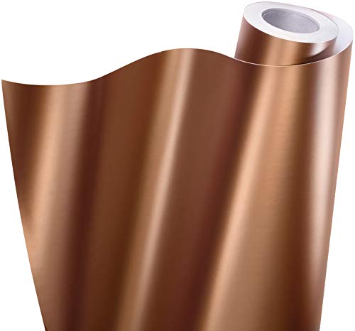 VViViD+ Matte Metallic Rose Gold Premium Vinyl Wrap Film Roll (1ft x 5ft)