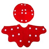 BESPORTBLE Pilzkappen- Und Umhang-KostüMset FüR Kinder Und Erwachsene Cosplay Halloween BüHnenauftritte Weihnachtsfeier Orange Accessoires Komplettset