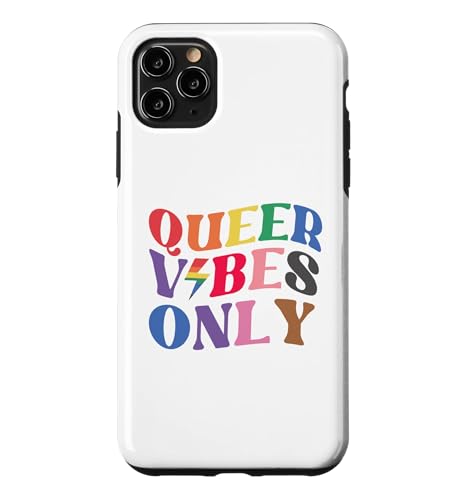 Queer Vibes Only Gay Pride Month LGBTQ Rainbow Pride Lesbian �X�}�z�P�[�X iPhone 11 Pro Max �p