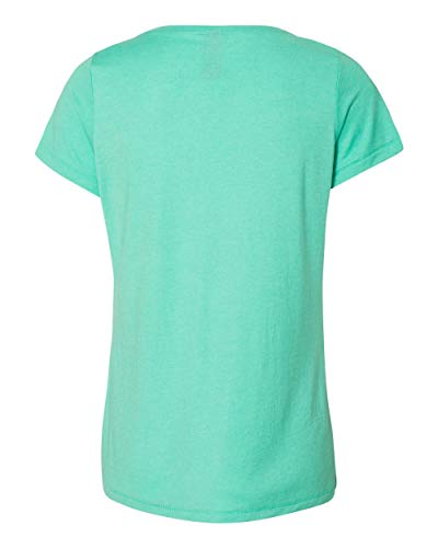 Hanes Ladies' Modal Triblend Scoop T-Shirt L Breezy Grn Trbln #TOP3