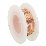 PATIKIL 0,5 mm x 27,2 m Bonsai-Trainingsdraht, Blumendraht Stiele 99,9% Reines Kupferdraht, Kupfer, 1 Stück