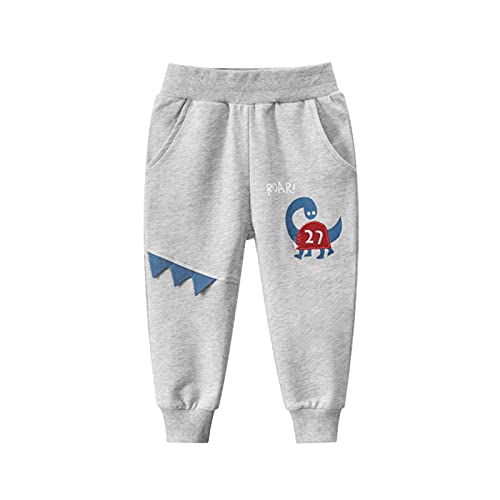 Image of HILEELANG Toddler Boy Sweatpants Kids Sport Jogger Cotton Casual Active Playwear Sweats Pants 2-Pack