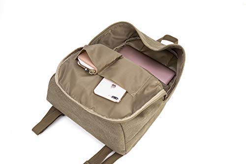 seemeroad Canvas Vintage Backpack Lightweight Travel Daypack Laptop Backpack College Student Rucksack for Men Women