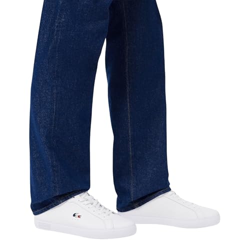 Lacoste Men's Powercourt Sneaker, White, Navy, & Red, 9.5 by Lacoste - Image 4