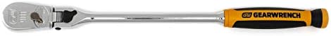 "GEARWRENCH 3/8"" Drive 90 Tooth Dual Material Locking Flex Head Teardrop Ratchet 13"" - 81267T", multi, one size