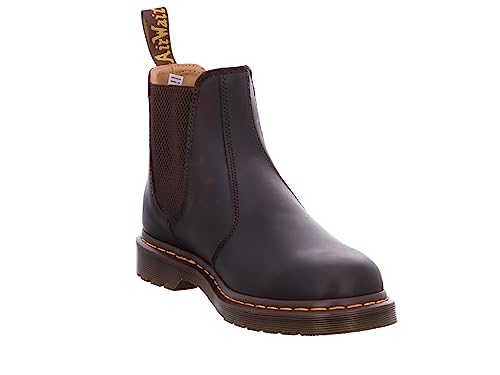 Dr. Martens Homme 2976 Ys Shoes, Dark Brown Crazy Horse, 44 EU
