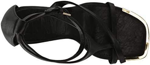 DKNY Women's Essential Open Toe Fashion Pump Heel Sandal Heeled, Black, 11 | Image 4
