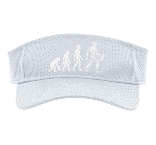 Evolution of Man to Robot Future Sport Sun Visor, Adult,