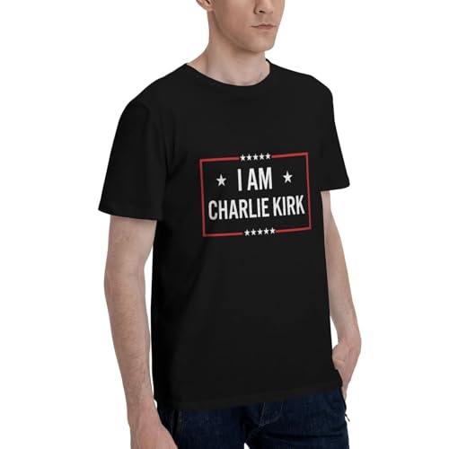 I AM Charlie Kirk Shirt Rest in Peace Men's T-Shirt Short Sleeve Tees4