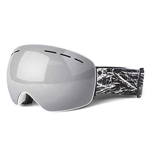 Blisfille Gafas para Movil de Realidad Virtual Gafas para Futbol Graduadas,Plata Blanco
