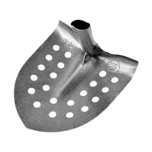 LOVIVER Métal tamisant Spade bêche à boue Portable facile à utiliser Outil de nettoyage des égouts Bêche de vidange pour randonnée Accueil Camping Drainage, Pointu, 24x22x16cm