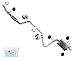 Muffler Pipe Exhaust System with Clamps Replacement Parts for Dodge 2009-2018 Journey 2.4L