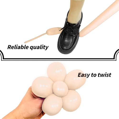 Image of Nude Long Balloons Premium 260 Twisting Animals Magic Balloons for Birthday Kids Wedding Party Supply 100pcs